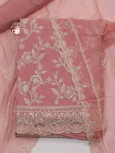 All Over Embroidered Georgette Unstitched Suit With Dupatta